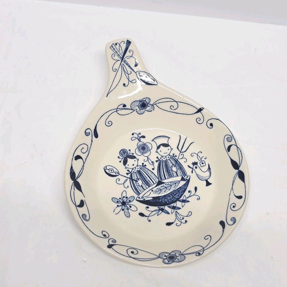Vintage Stavangerflint Flamingo Mesterkokken Omelette Serving Dish Norway